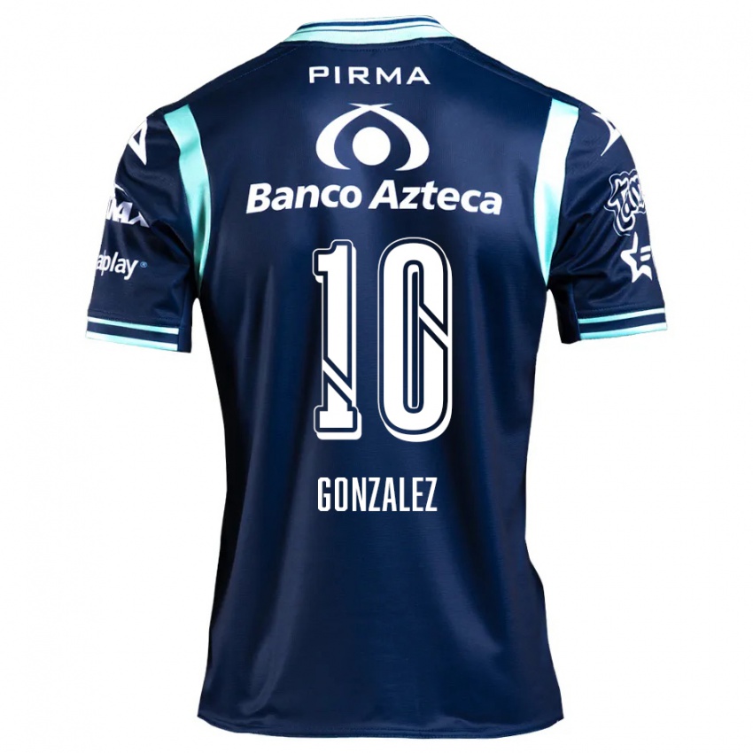 Bambino Maglia Jair González #10 Blu Navy Kit Gara Away 2024/25 Maglietta