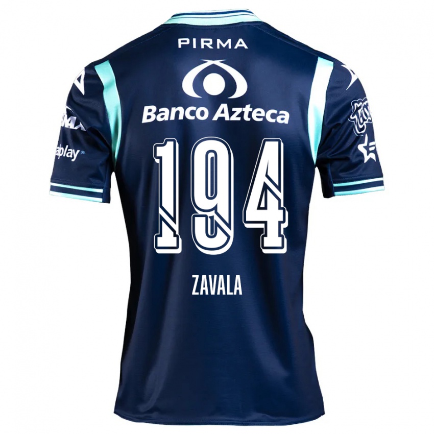 Bambino Maglia Arath Zavala #194 Blu Navy Kit Gara Away 2024/25 Maglietta