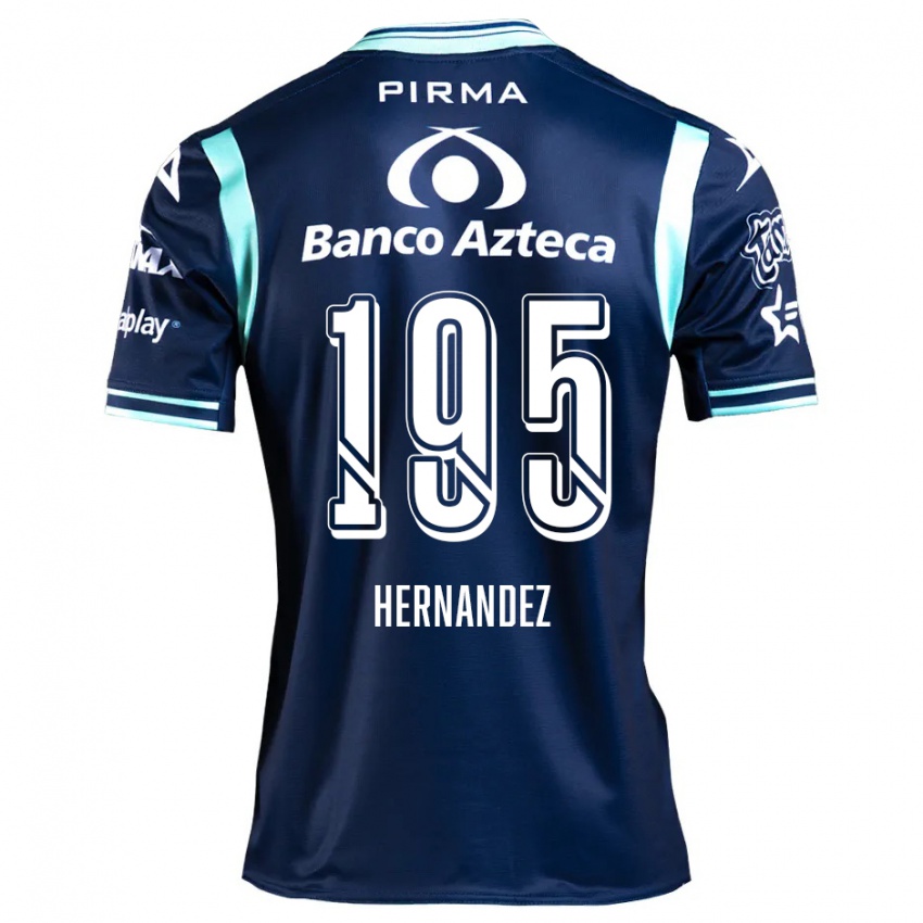 Bambino Maglia Daniel Hernández #195 Blu Navy Kit Gara Away 2024/25 Maglietta