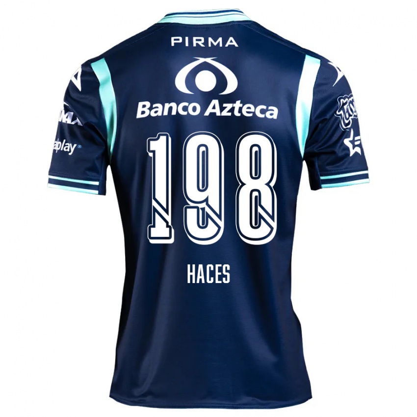 Bambino Maglia Daniel Haces #198 Blu Navy Kit Gara Away 2024/25 Maglietta