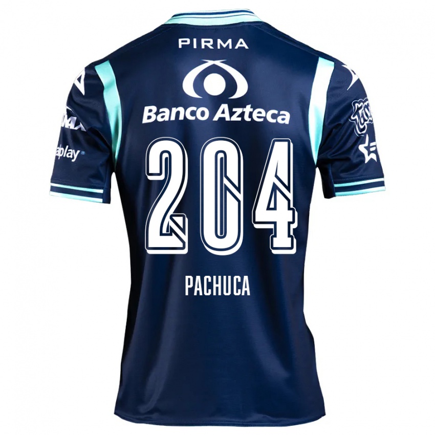 Bambino Maglia José Pachuca #204 Blu Navy Kit Gara Away 2024/25 Maglietta