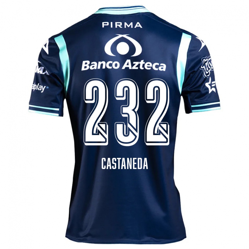 Bambino Maglia Ángel Castañeda #232 Blu Navy Kit Gara Away 2024/25 Maglietta