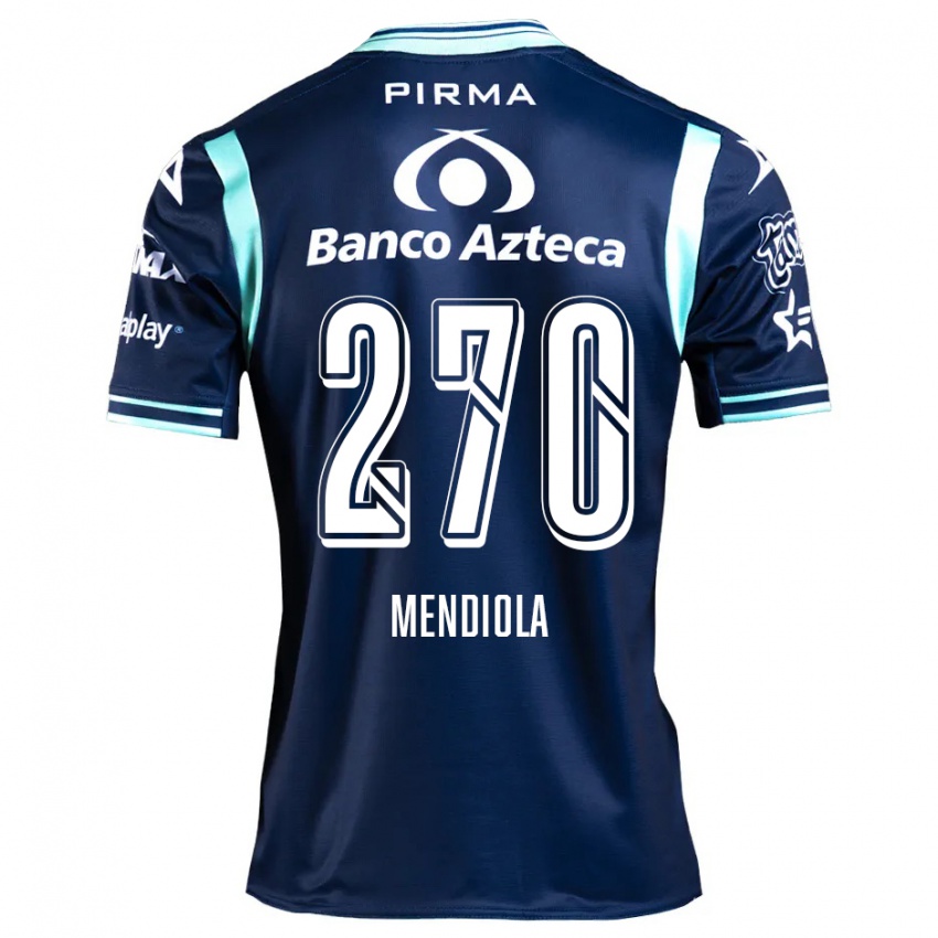 Bambino Maglia Carlos Mendiola #270 Blu Navy Kit Gara Away 2024/25 Maglietta