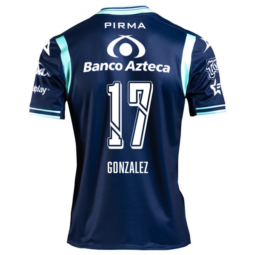 Bambino Maglia Andrea González #17 Blu Navy Kit Gara Away 2024/25 Maglietta