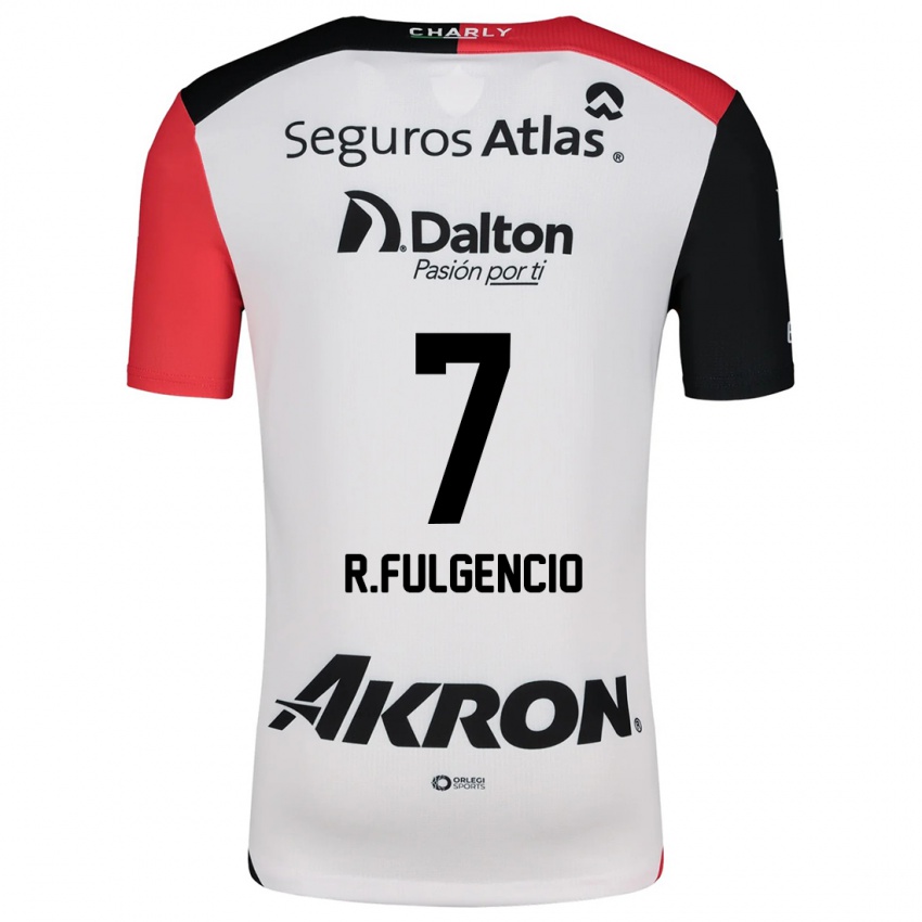 Bambino Maglia Raymundo Fulgencio #7 Bianco Rosso Nero Kit Gara Away 2024/25 Maglietta