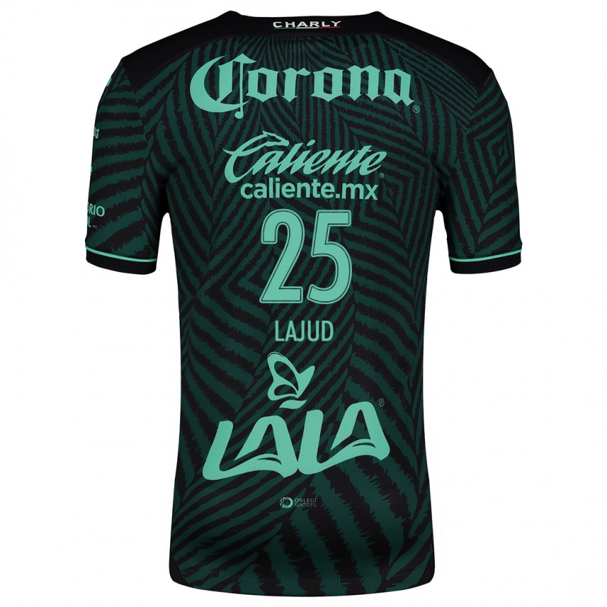 Bambino Maglia Gibrán Lajud #25 Nero Verde Kit Gara Away 2024/25 Maglietta