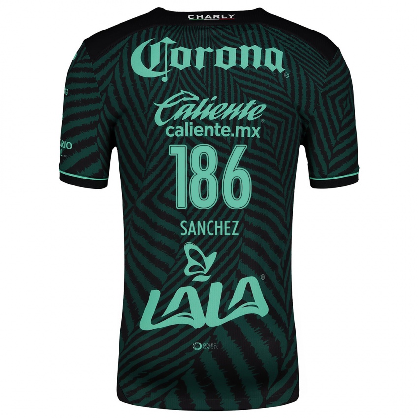 Bambino Maglia David Sánchez #186 Nero Verde Kit Gara Away 2024/25 Maglietta