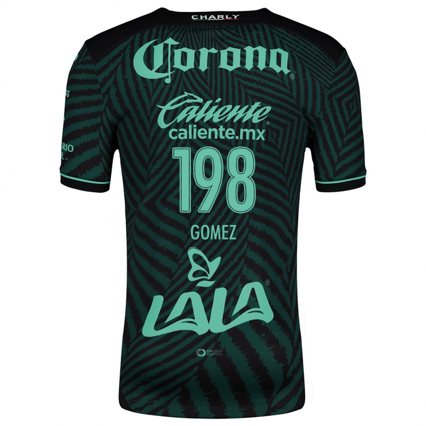 Bambino Maglia Isaác Gómez #198 Nero Verde Kit Gara Away 2024/25 Maglietta