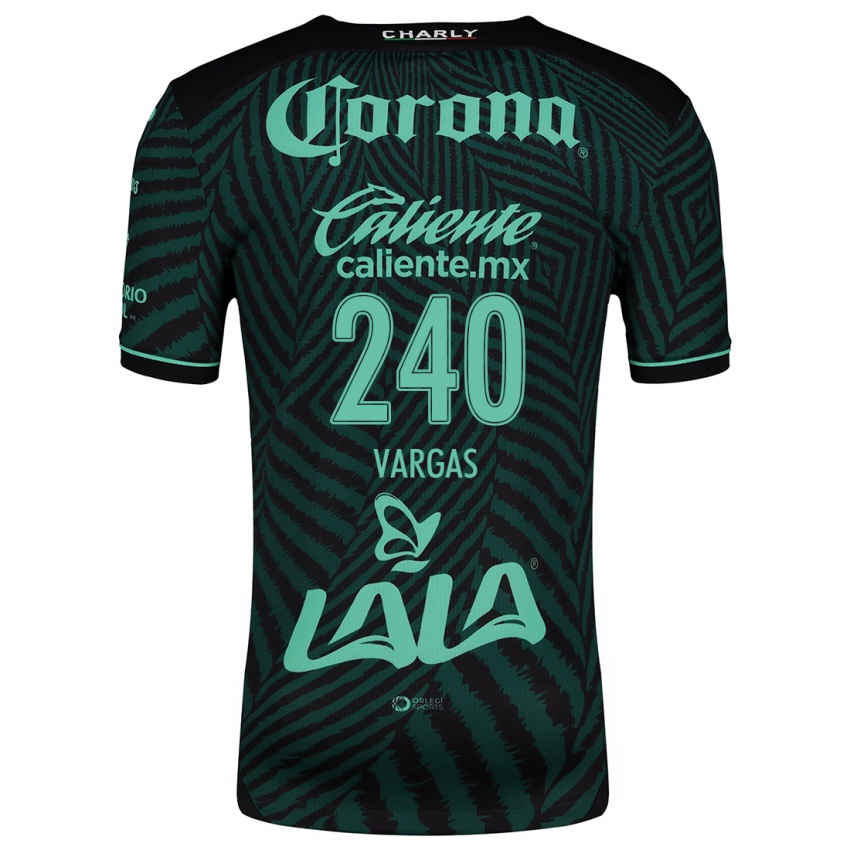 Bambino Maglia Diego Vargas #240 Nero Verde Kit Gara Away 2024/25 Maglietta