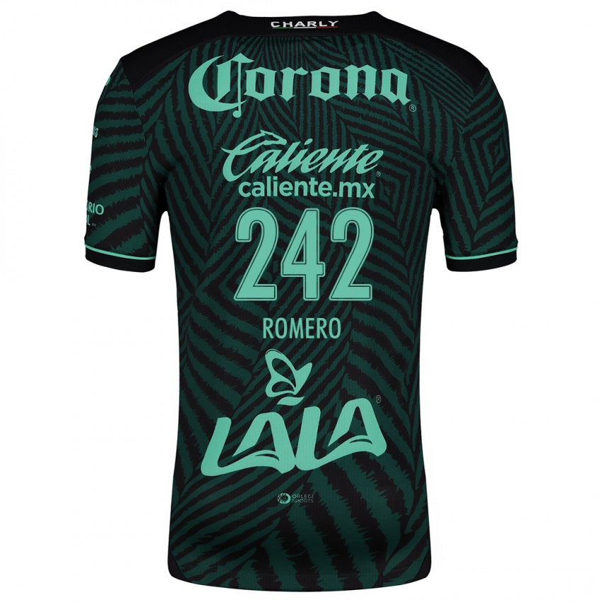 Bambino Maglia Ángel Romero #242 Nero Verde Kit Gara Away 2024/25 Maglietta