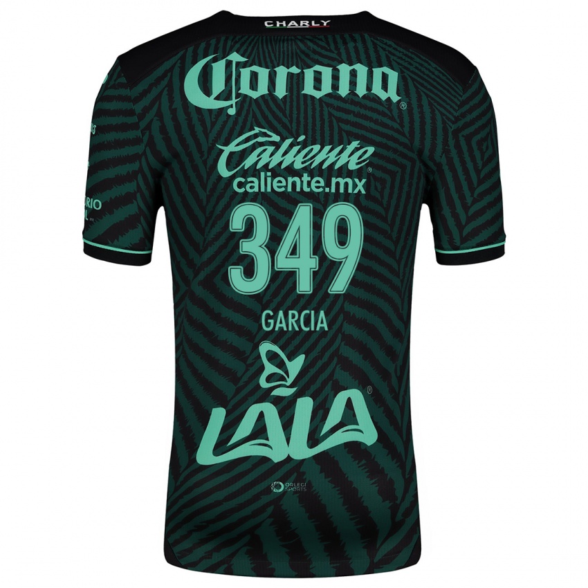 Bambino Maglia Diego García #349 Nero Verde Kit Gara Away 2024/25 Maglietta