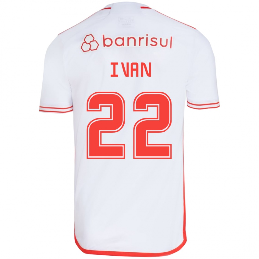 Bambino Maglia Ivan #22 Bianco Rosso Kit Gara Away 2024/25 Maglietta