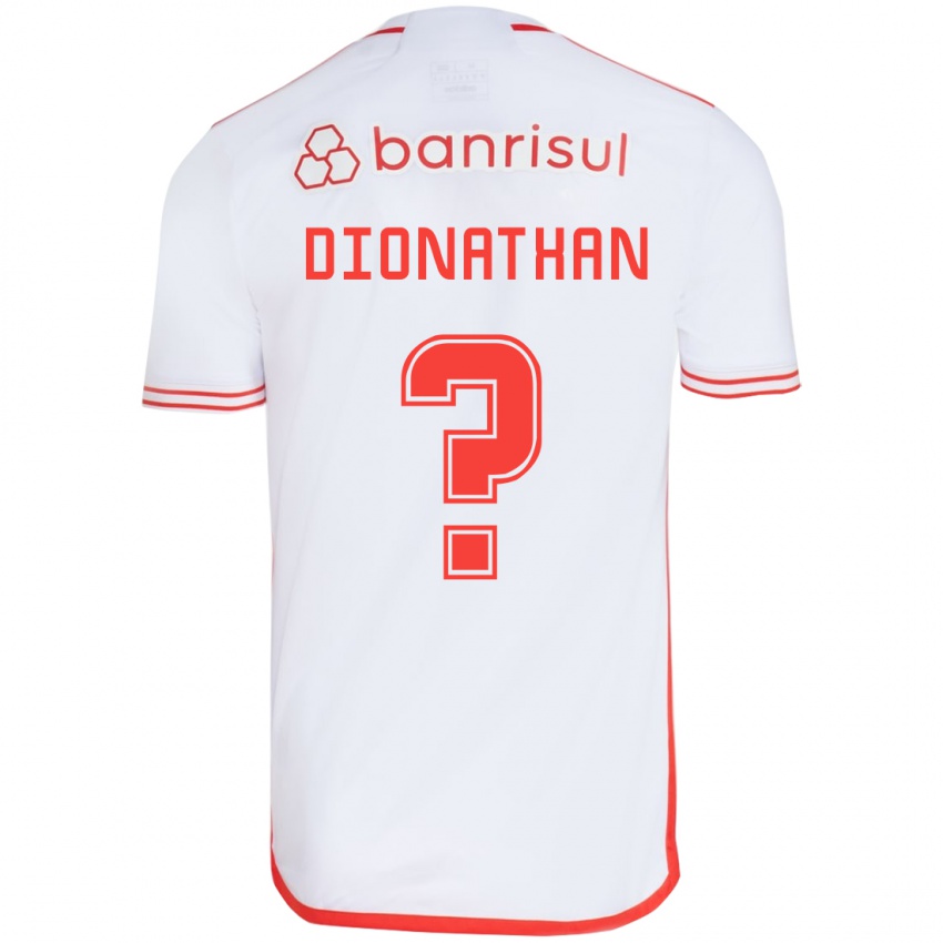 Bambino Maglia Dionathan #0 Bianco Rosso Kit Gara Away 2024/25 Maglietta