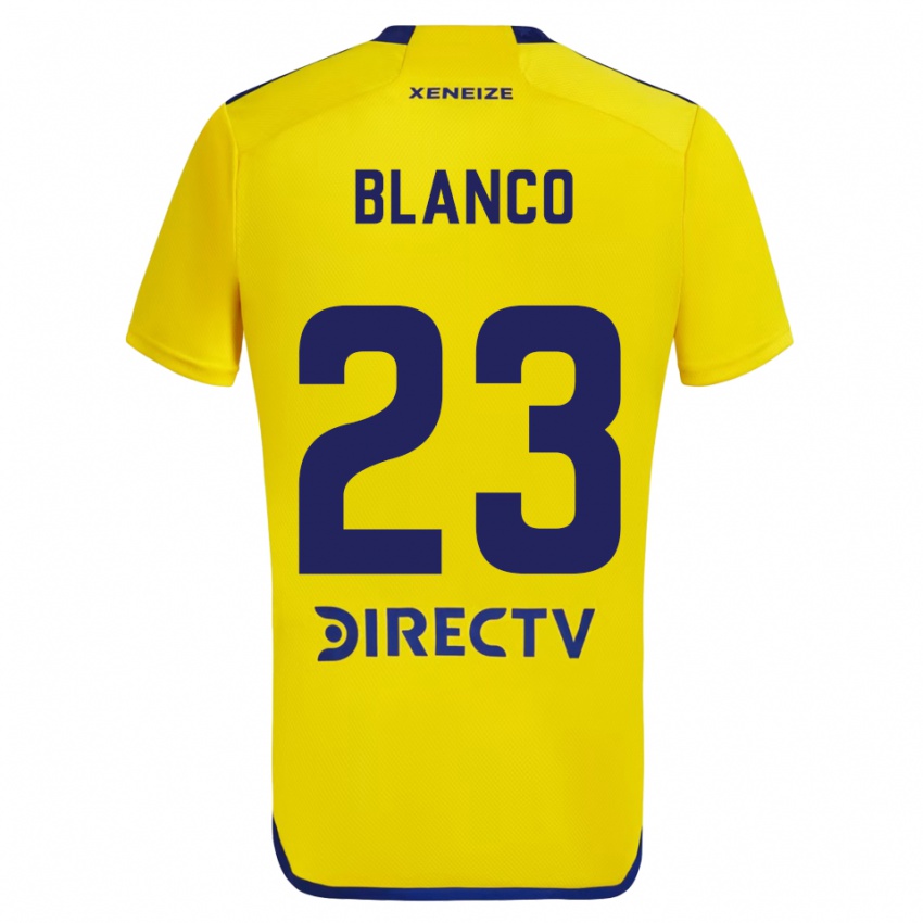 Bambino Maglia Lautaro Blanco #23 Giallo Blu Kit Gara Away 2024/25 Maglietta