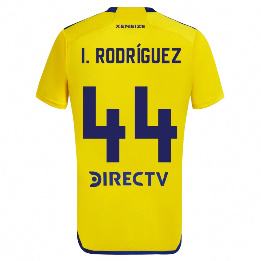 Bambino Maglia Ignacio Rodríguez #44 Giallo Blu Kit Gara Away 2024/25 Maglietta