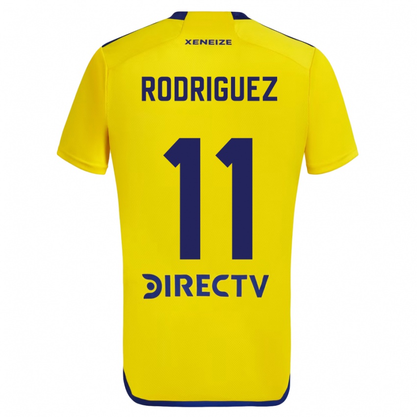 Bambino Maglia Yamila Rodriguez #11 Giallo Blu Kit Gara Away 2024/25 Maglietta