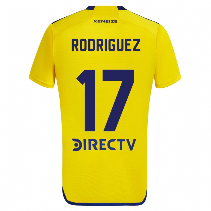 Bambino Maglia Fanny Rodriguez #17 Giallo Blu Kit Gara Away 2024/25 Maglietta