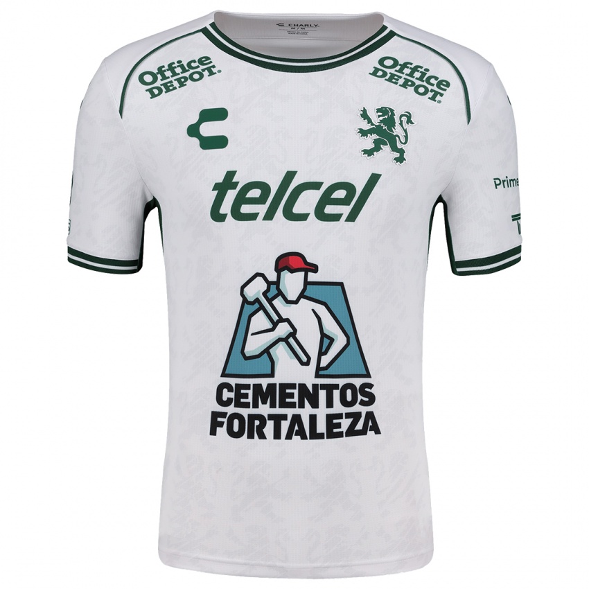 Bambino Maglia Il Tuo Nome #0 Bianco Verde Kit Gara Away 2024/25 Maglietta