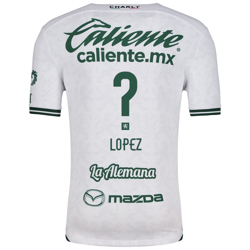 Bambino Maglia Nicolás López #0 Bianco Verde Kit Gara Away 2024/25 Maglietta