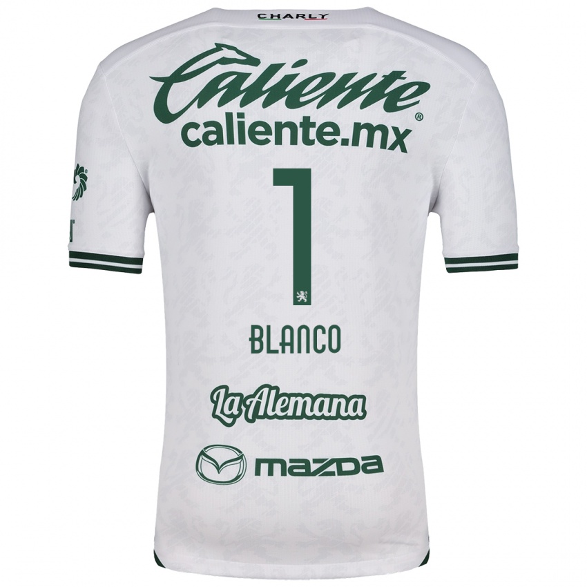 Bambino Maglia Alfonso Blanco #1 Bianco Verde Kit Gara Away 2024/25 Maglietta