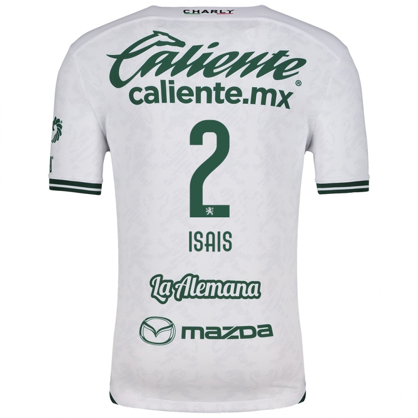 Bambino Maglia Mauricio Isaís #2 Bianco Verde Kit Gara Away 2024/25 Maglietta