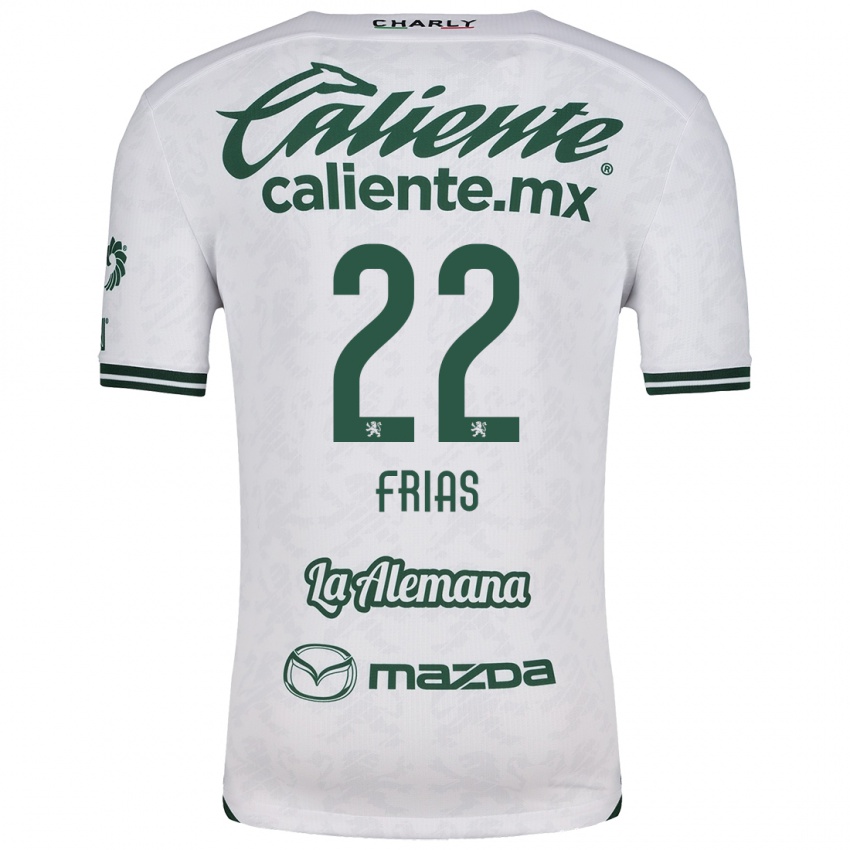 Bambino Maglia Adonis Frías #22 Bianco Verde Kit Gara Away 2024/25 Maglietta