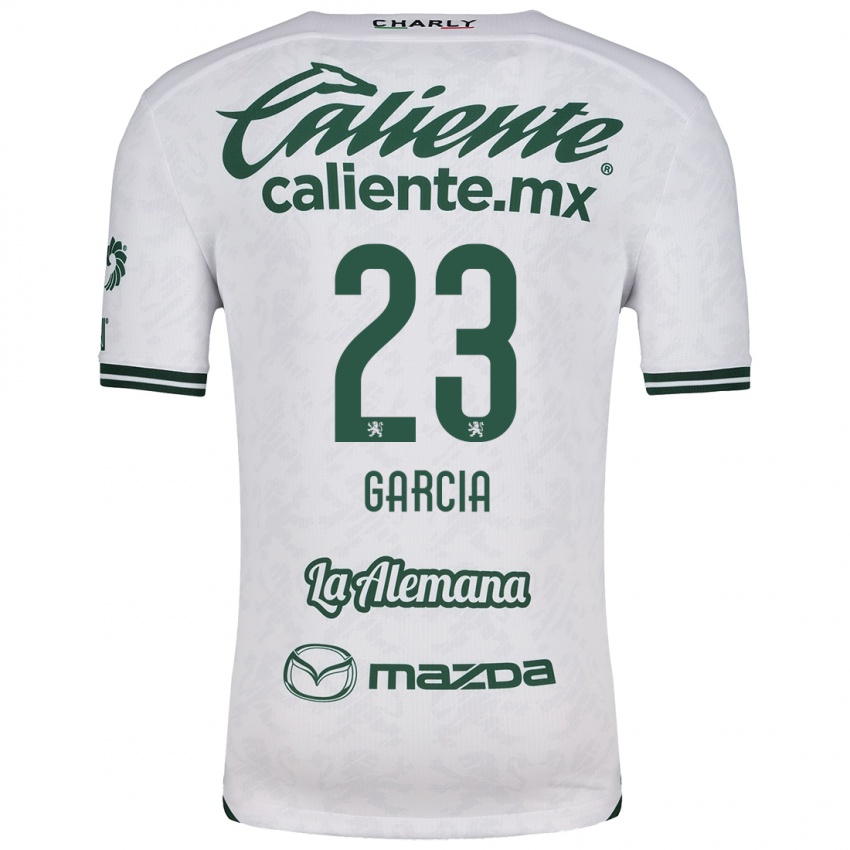 Bambino Maglia Óscar García #23 Bianco Verde Kit Gara Away 2024/25 Maglietta