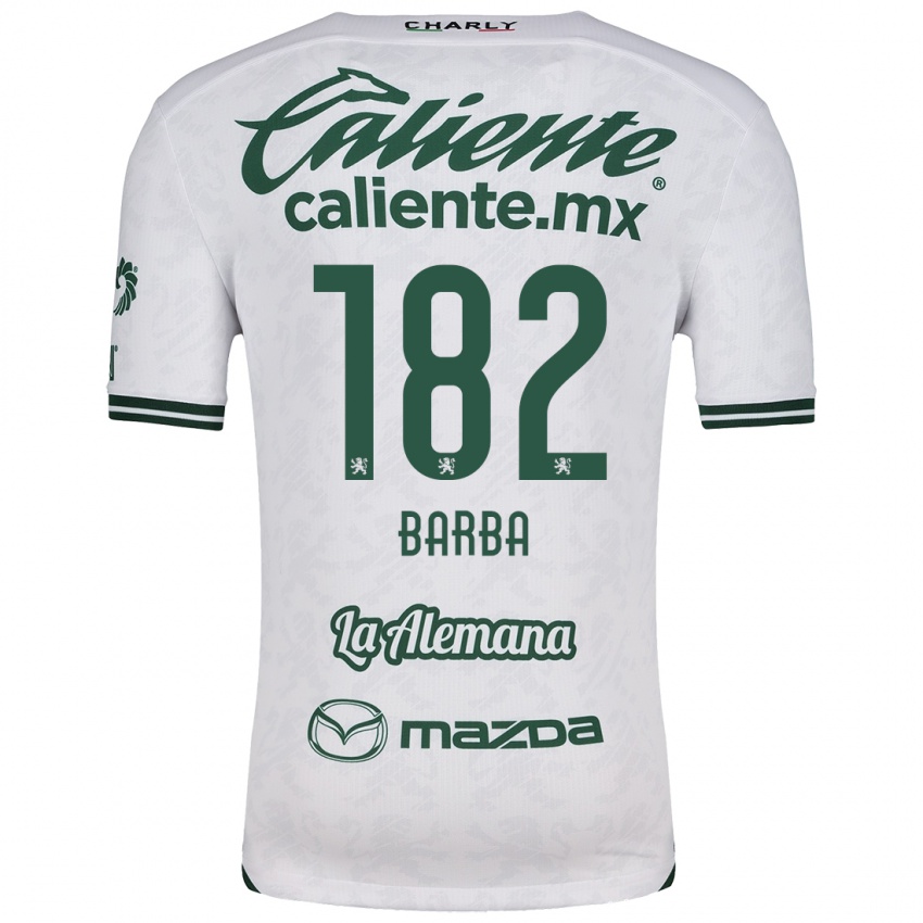 Bambino Maglia Austin Barba #182 Bianco Verde Kit Gara Away 2024/25 Maglietta