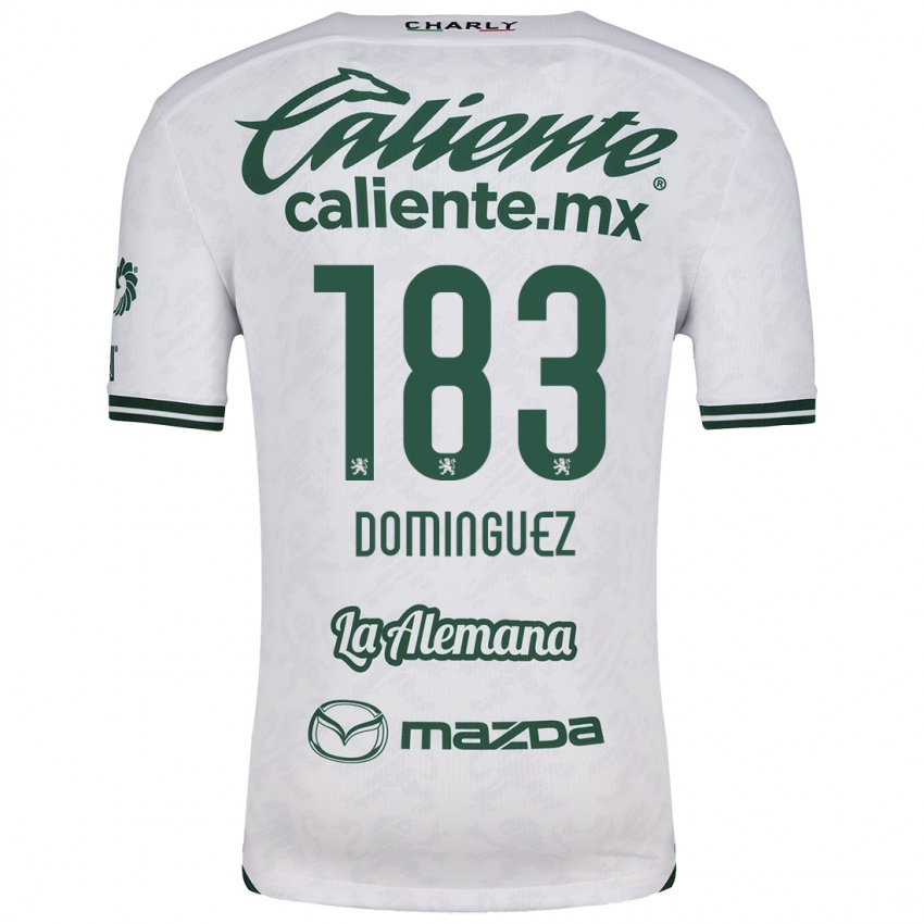 Bambino Maglia Jesús Domínguez #183 Bianco Verde Kit Gara Away 2024/25 Maglietta