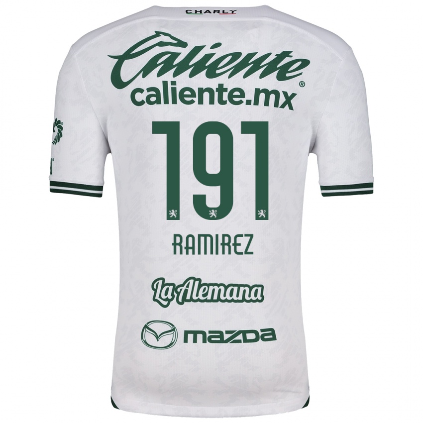 Bambino Maglia Ian Ramírez #191 Bianco Verde Kit Gara Away 2024/25 Maglietta