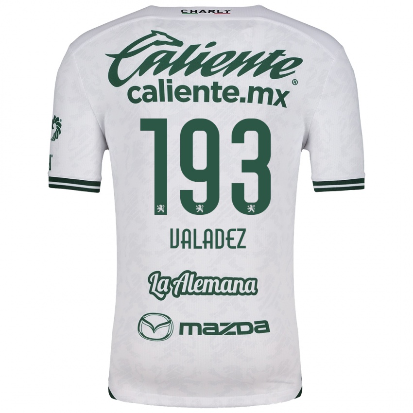 Bambino Maglia Luis Valadez #193 Bianco Verde Kit Gara Away 2024/25 Maglietta