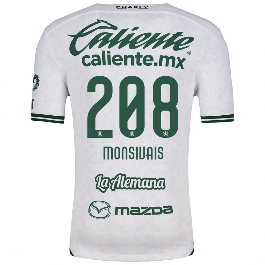 Bambino Maglia Daniel Monsivaís #208 Bianco Verde Kit Gara Away 2024/25 Maglietta