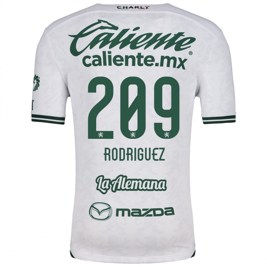 Bambino Maglia Víctor Rodríguez #209 Bianco Verde Kit Gara Away 2024/25 Maglietta