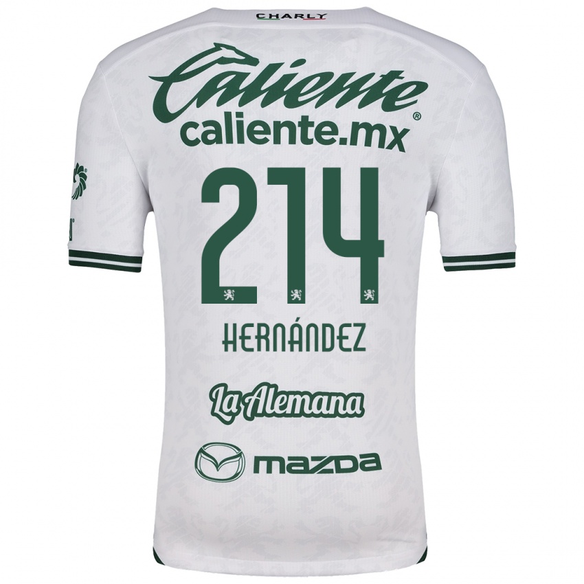 Bambino Maglia Iván Hernández #214 Bianco Verde Kit Gara Away 2024/25 Maglietta