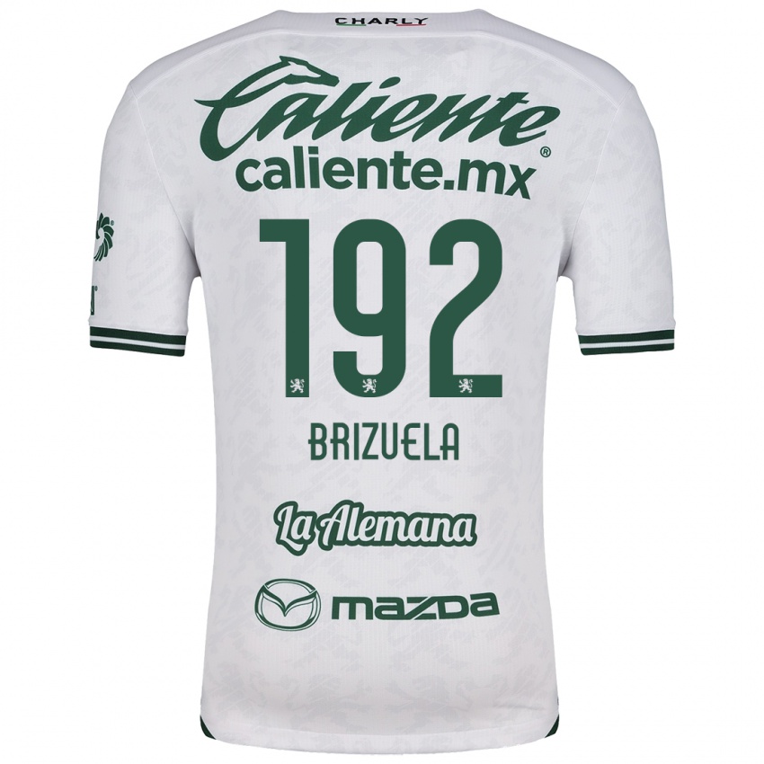 Bambino Maglia Juan Brizuela #192 Bianco Verde Kit Gara Away 2024/25 Maglietta