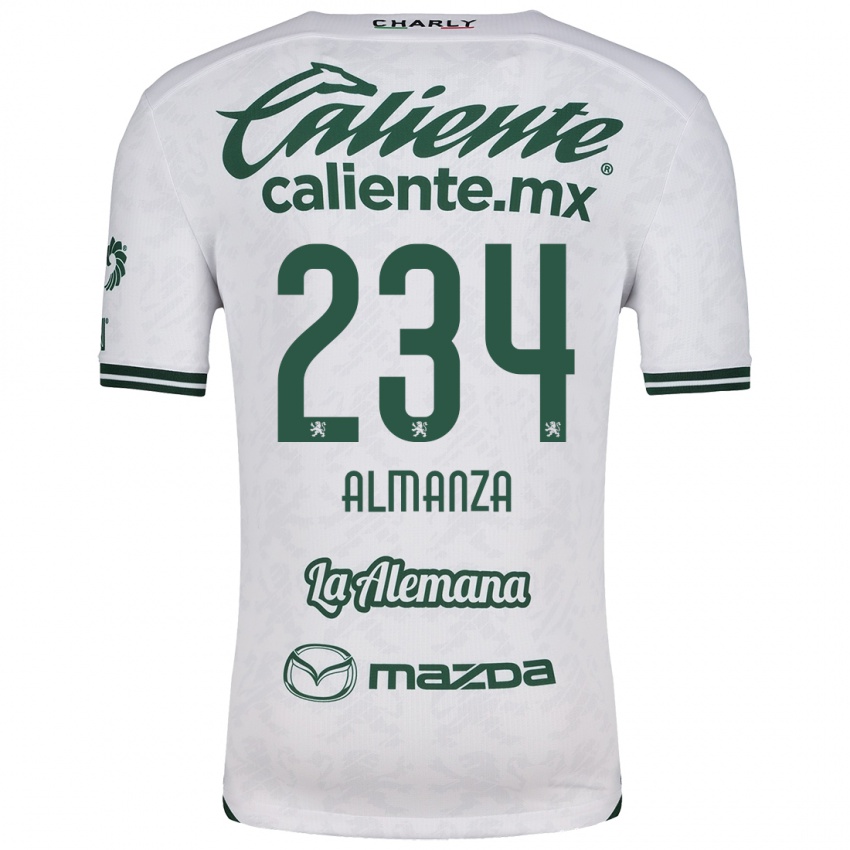 Bambino Maglia Román Almanza #234 Bianco Verde Kit Gara Away 2024/25 Maglietta