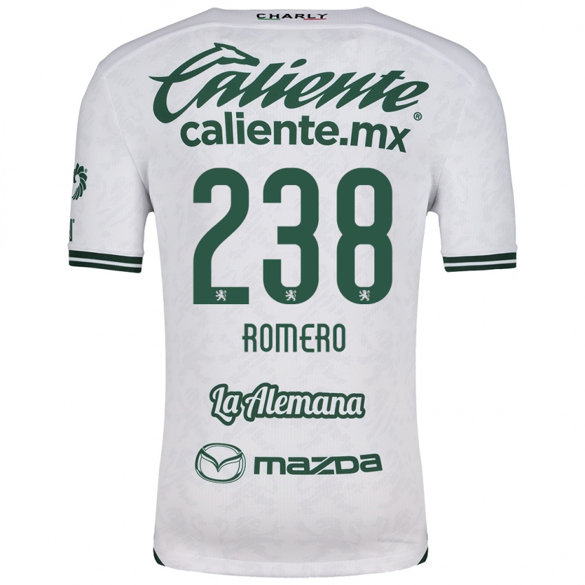 Bambino Maglia Paulo Romero #238 Bianco Verde Kit Gara Away 2024/25 Maglietta