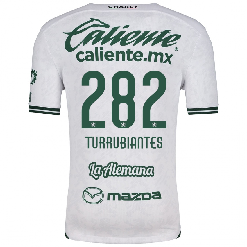 Bambino Maglia Abdon Turrubiantes #282 Bianco Verde Kit Gara Away 2024/25 Maglietta