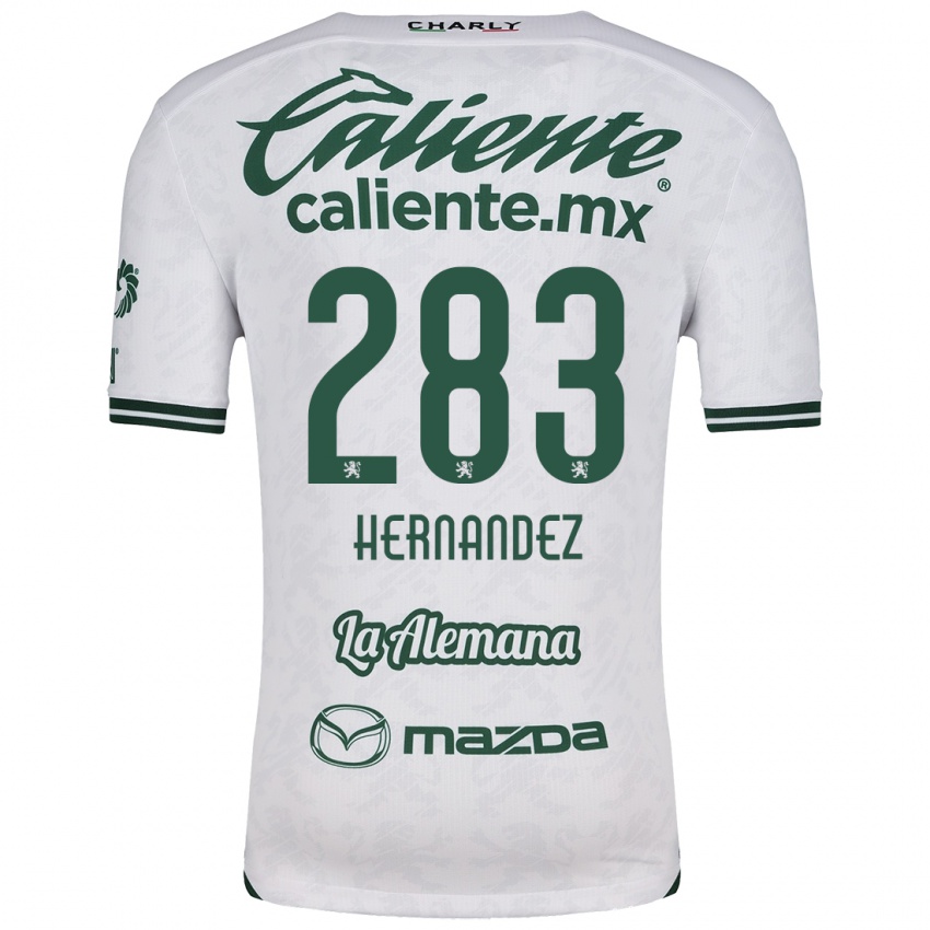 Bambino Maglia Karin Hernández #283 Bianco Verde Kit Gara Away 2024/25 Maglietta