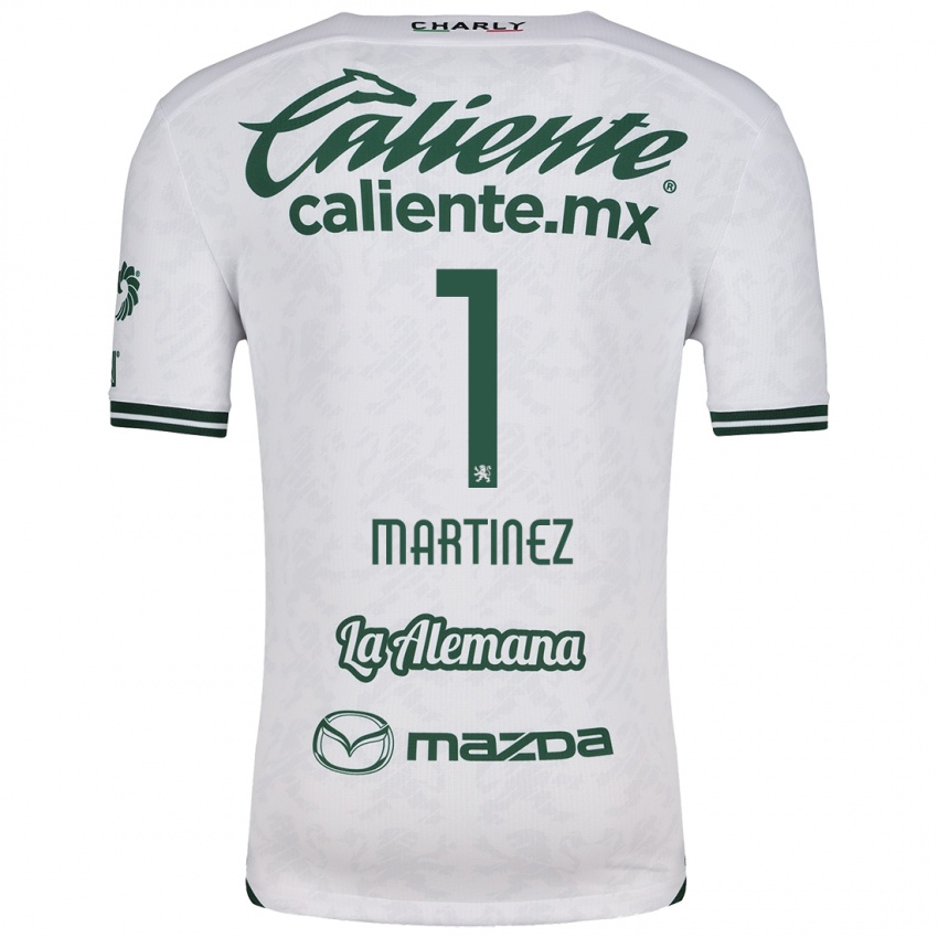 Bambino Maglia Angeles Martínez #1 Bianco Verde Kit Gara Away 2024/25 Maglietta