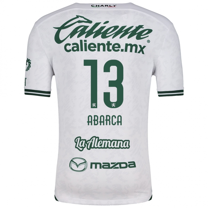 Bambino Maglia Vidalia Abarca #13 Bianco Verde Kit Gara Away 2024/25 Maglietta