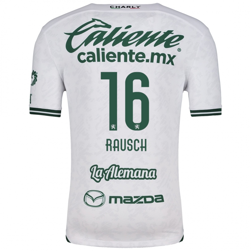 Bambino Maglia Mayalu Rausch #16 Bianco Verde Kit Gara Away 2024/25 Maglietta