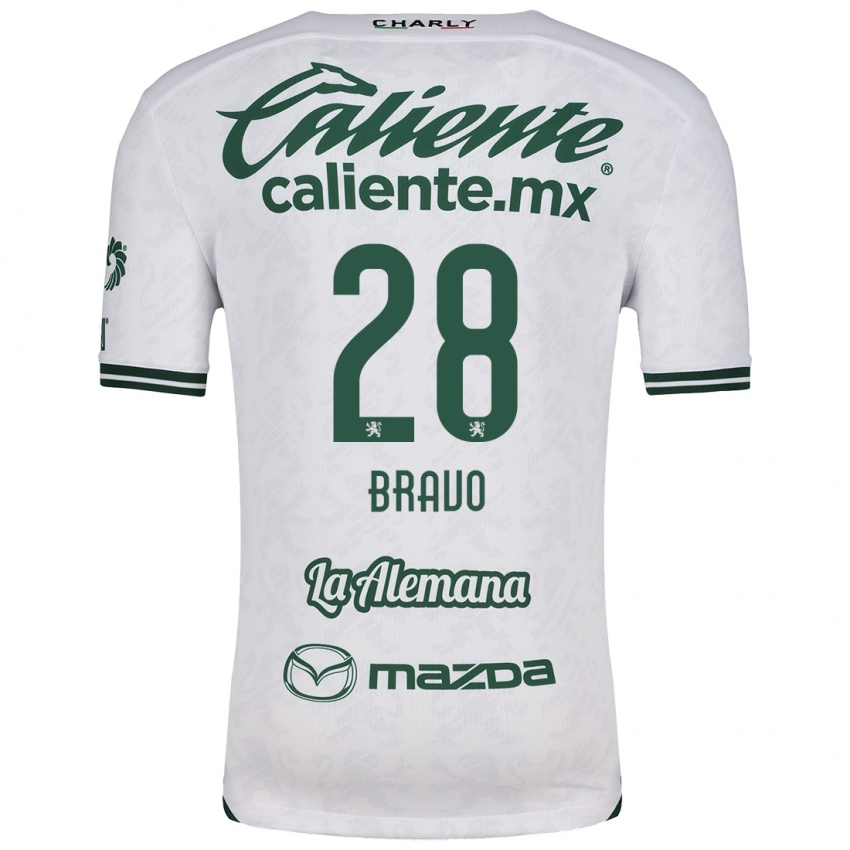 Bambino Maglia Ruth Bravo #28 Bianco Verde Kit Gara Away 2024/25 Maglietta