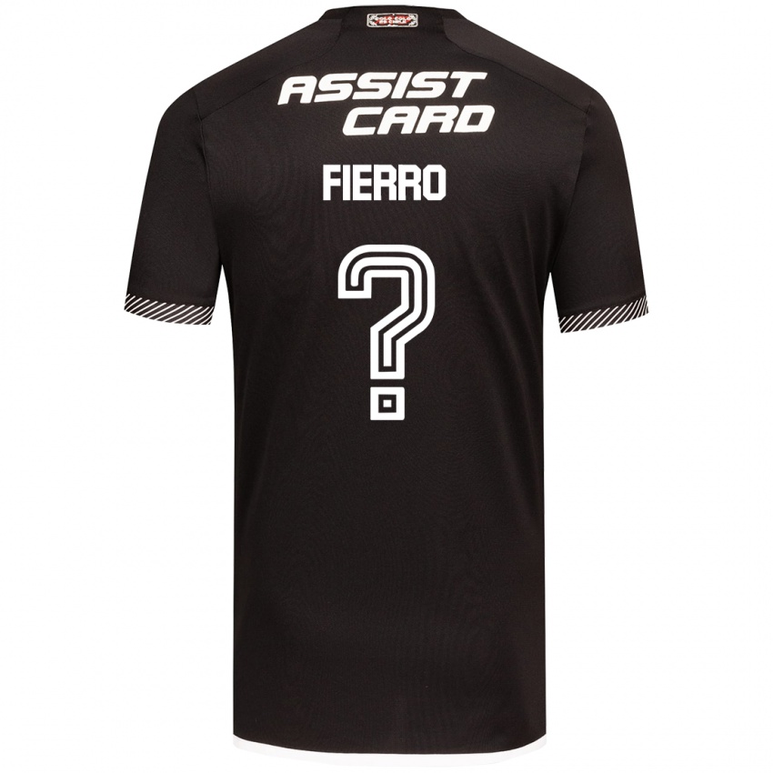 Bambino Maglia Julio Fierro #0 Nero Bianco Kit Gara Away 2024/25 Maglietta