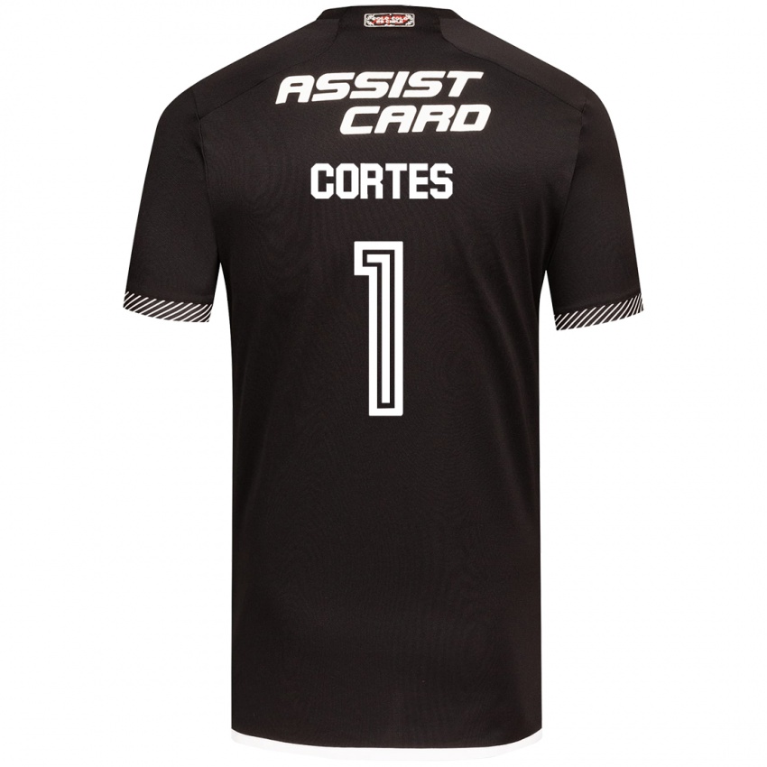 Bambino Maglia Brayan Cortés #1 Nero Bianco Kit Gara Away 2024/25 Maglietta