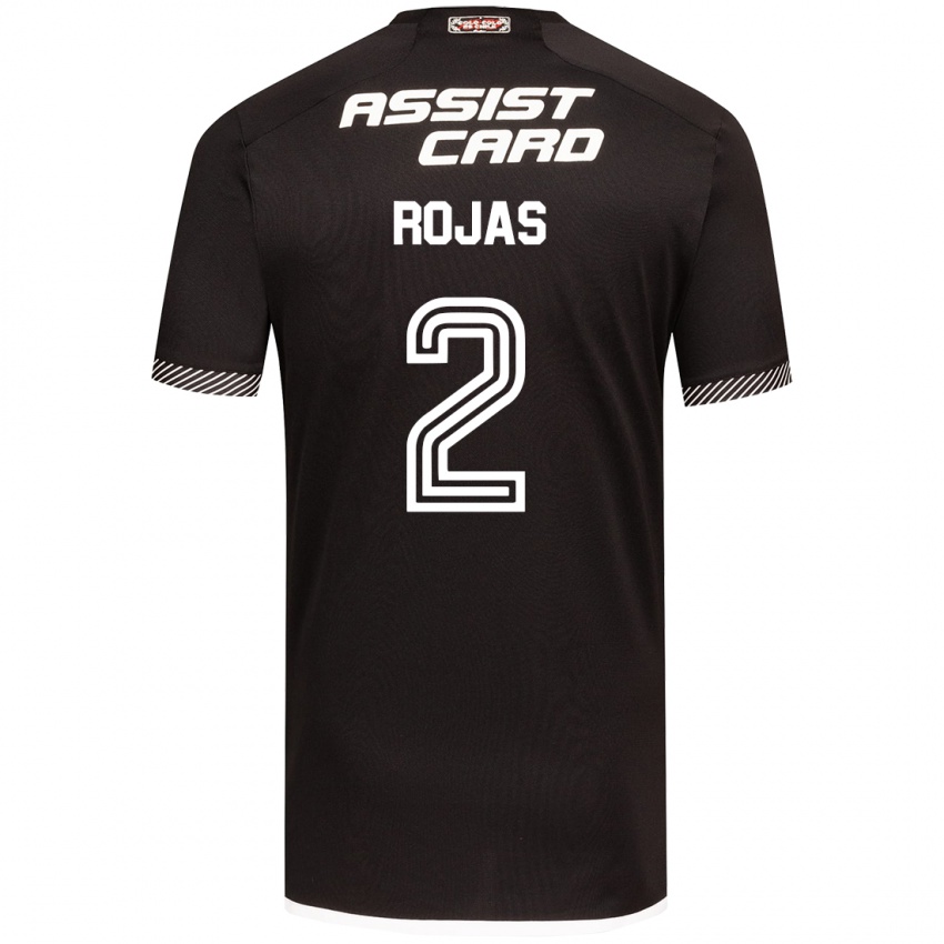 Bambino Maglia Jeyson Rojas #2 Nero Bianco Kit Gara Away 2024/25 Maglietta