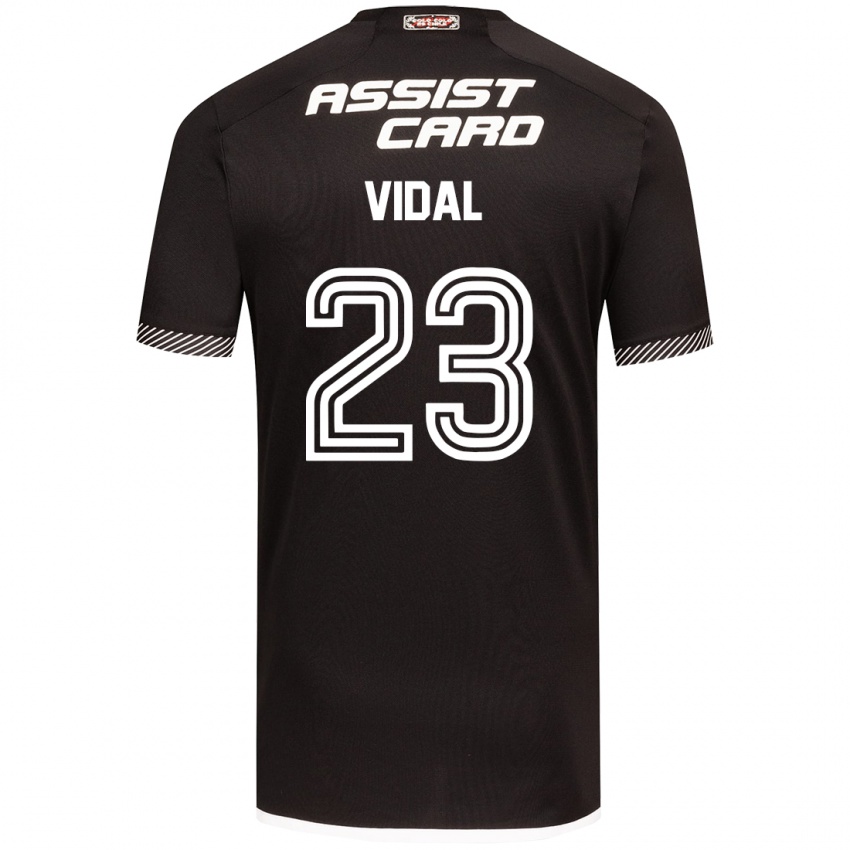 Bambino Maglia Arturo Vidal #23 Nero Bianco Kit Gara Away 2024/25 Maglietta