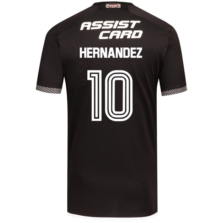 Bambino Maglia Leandro Hernández #10 Nero Bianco Kit Gara Away 2024/25 Maglietta