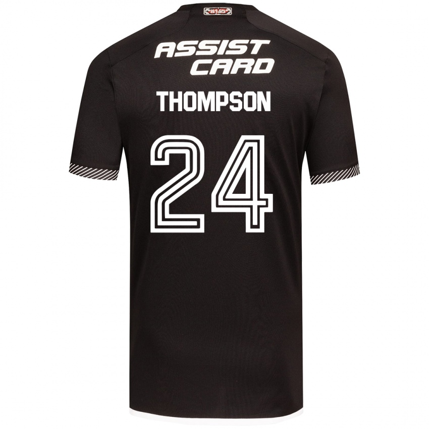 Bambino Maglia Jordhy Thompson #24 Nero Bianco Kit Gara Away 2024/25 Maglietta