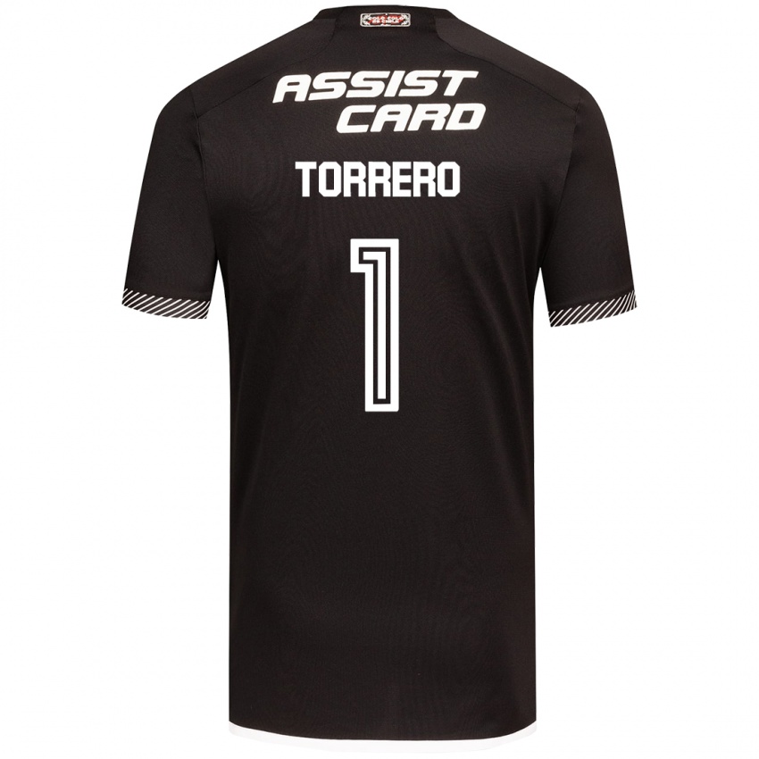 Bambino Maglia Ryann Torrero #1 Nero Bianco Kit Gara Away 2024/25 Maglietta